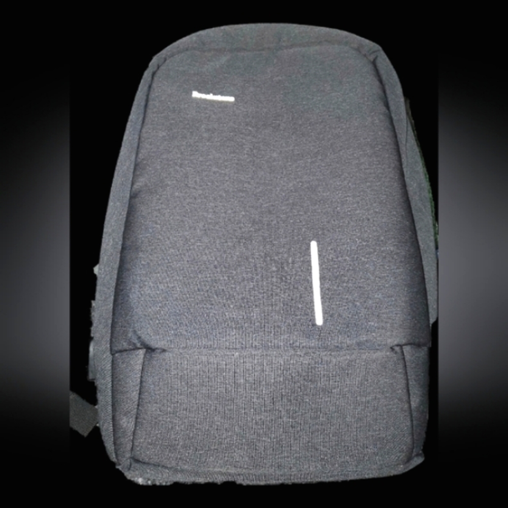 Brookstone Anti-Theft Laptop Backpack Dark Gray EUC 18"